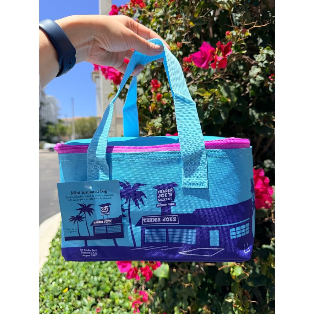 Trader Joe 2026 mini insulated bags New Summer Colors Icy Blue